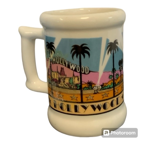 Vintage 1984 Karol Western Mini Hollywood California Souvenir shot Mug toothpick - Picture 1 of 5